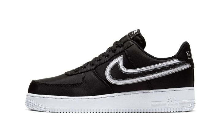 Nittgke Air Force 1 Low Reverse Stitch Black