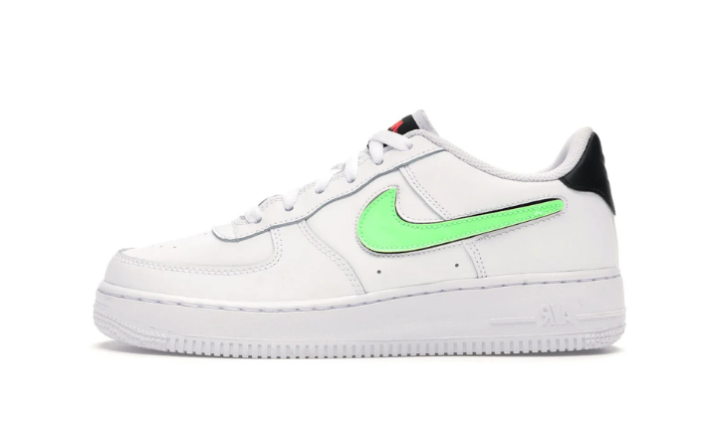 Nittgke Air Force 1 Low Removable Swoosh White Green Strike (GS)