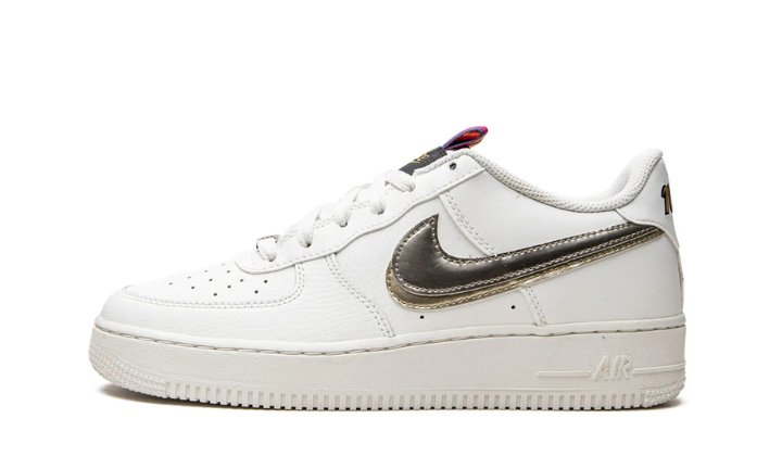 Nittgke Air Force 1 LV8 Double Swoosh Silver Gold (GS)