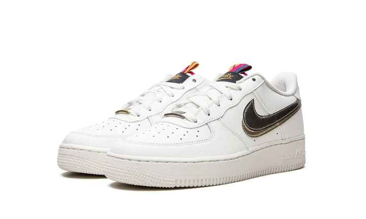 Nittgke Air Force 1 LV8 Double Swoosh Silver Gold (GS)