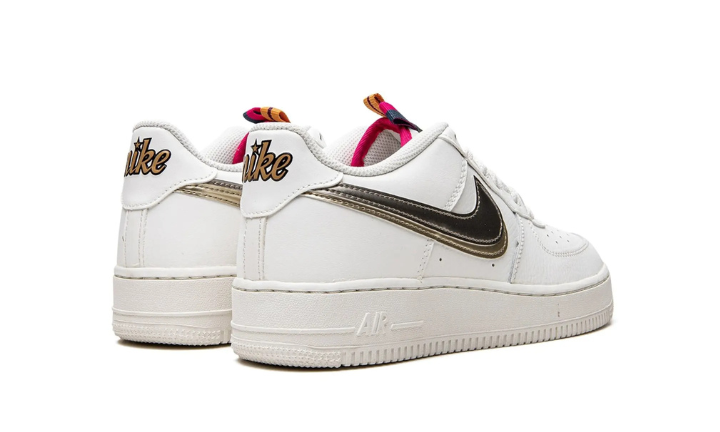 Nittgke Air Force 1 LV8 Double Swoosh Silver Gold (GS)