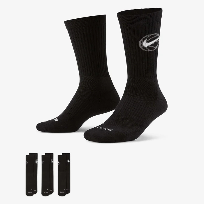 Nittgke Everyday Crew Chaussettes de basket (3 paires)