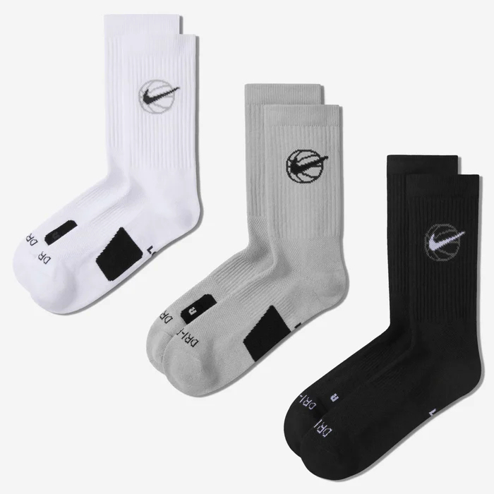Nittgke Everyday Crew Chaussettes de basket (3 paires)