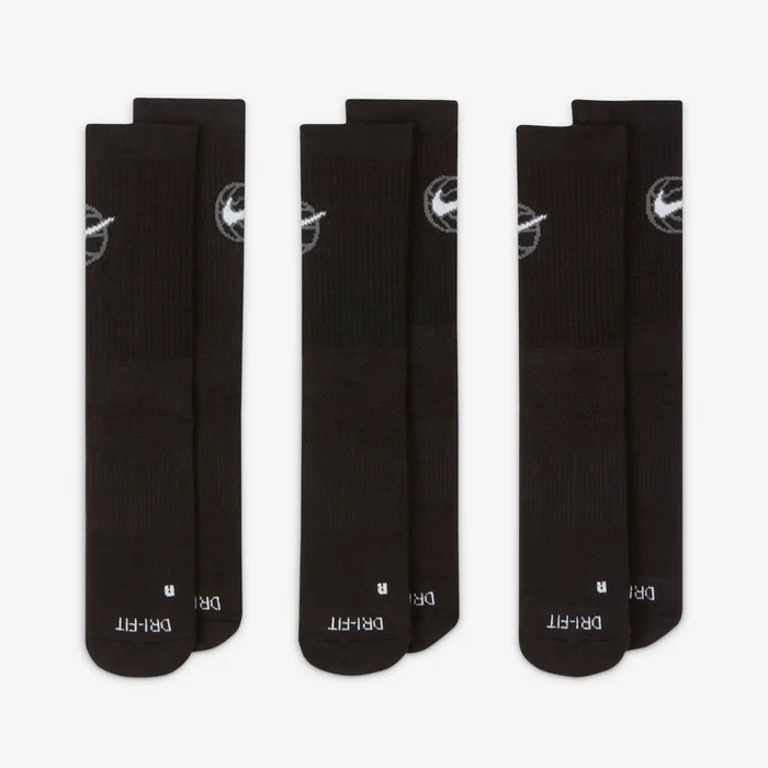 Nittgke Everyday Crew Chaussettes de basket (3 paires)