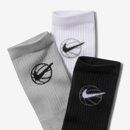 Nittgke Everyday Crew Chaussettes de basket (3 paires)