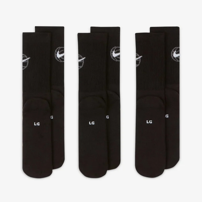 Nittgke Everyday Crew Chaussettes de basket (3 paires)
