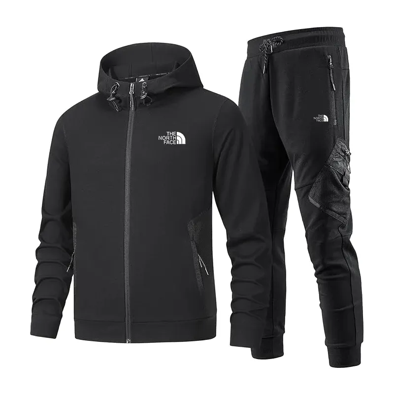 The Nothtrth Face Men's Long Sleeve Hoodie Tracksuits Set