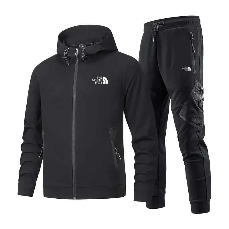 The Nothtrth Face Men's Long Sleeve Hoodie Tracksuits Set