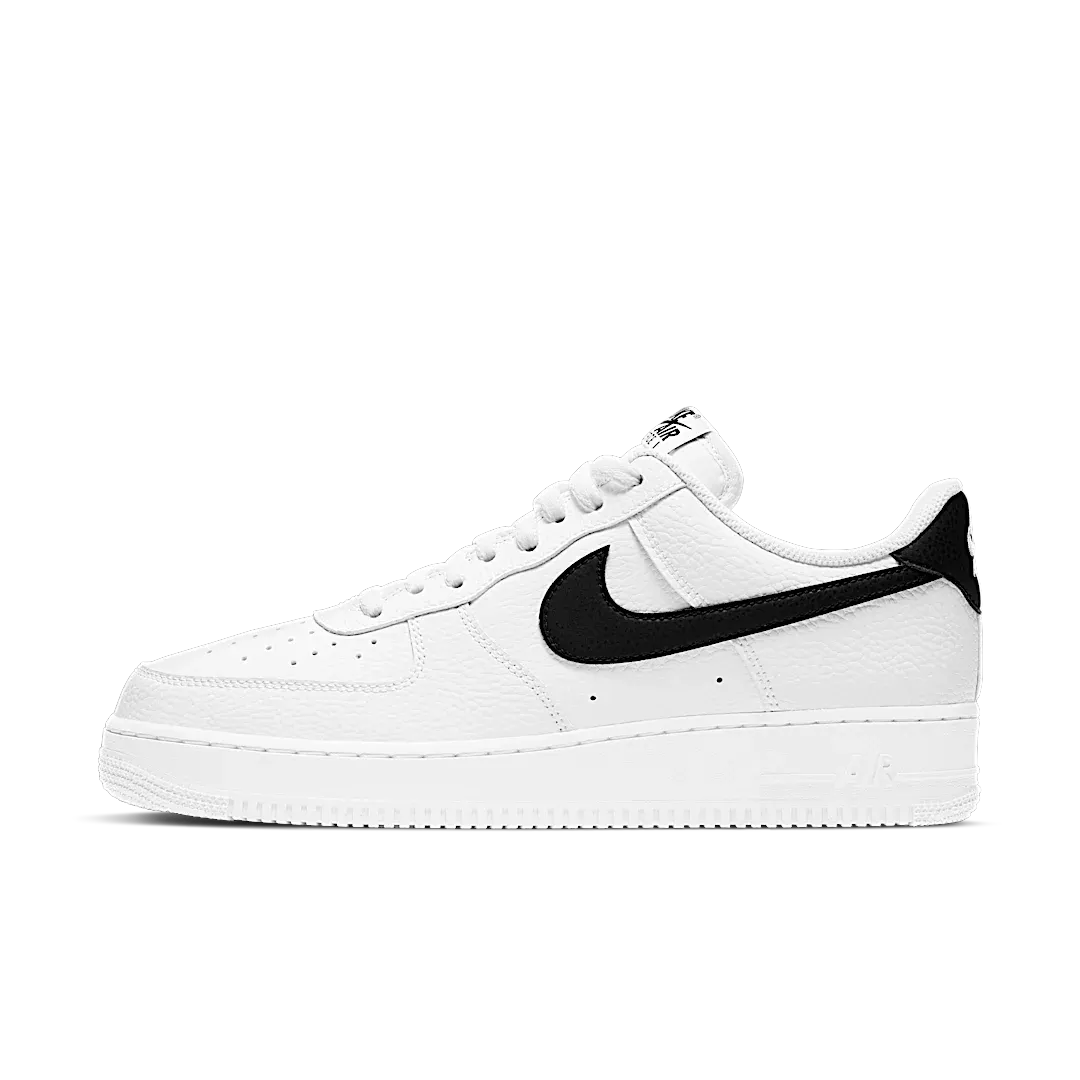 Nithtke Air Force 1 Low '07 White Black Pebbled Leather