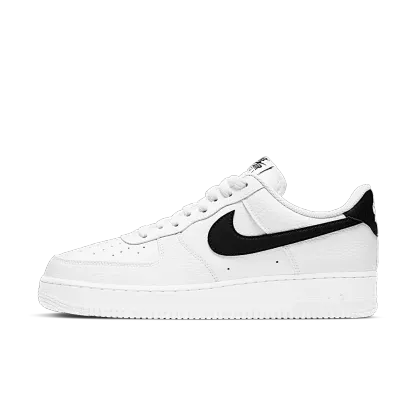 Nithtke Air Force 1 Low '07 White Black Pebbled Leather