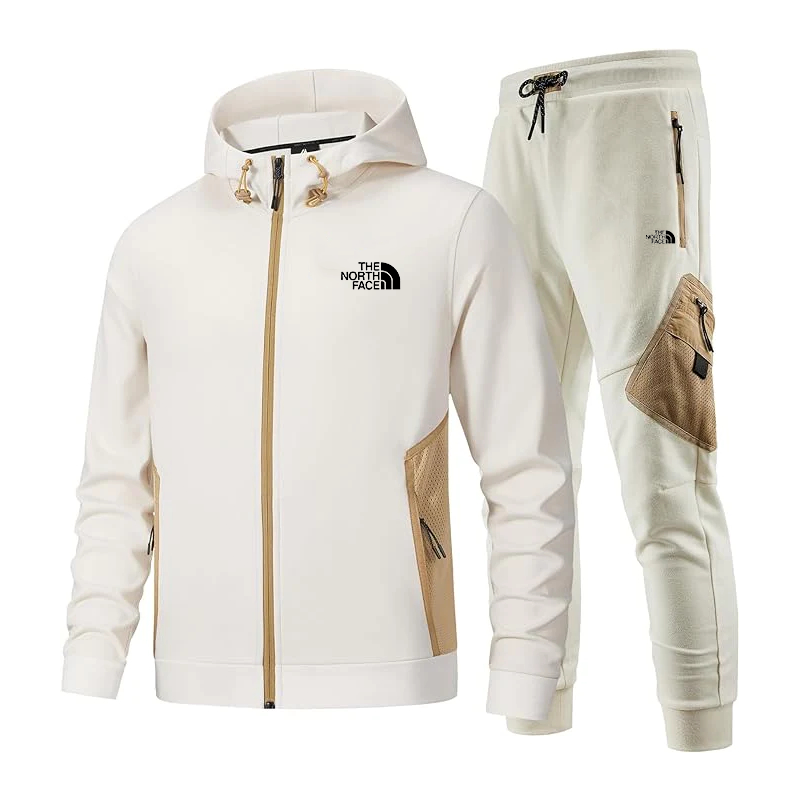 The Nothtrth Face Men's Long Sleeve Hoodie Tracksuits Set