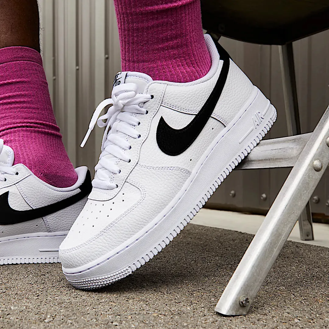 Nithtke Air Force 1 Low '07 White Black Pebbled Leather