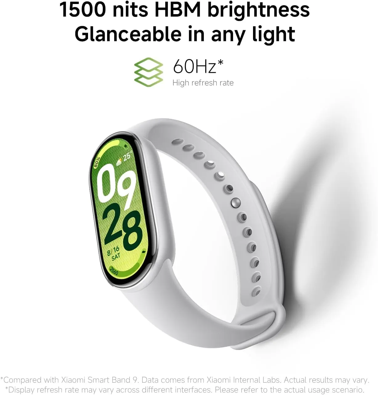 Xiaomi Smart Band 10, Montre Connectée, Boîtier alu, Suivi d'Activité, Écran AMOLED 1.72'', Autonomie 21 Jours, Charge Rapide, Suivi santé & Sommeil,150+ Sports, iOS & Android, 5 ATM, Boussole