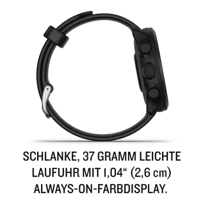 Garmin Forerunner 55 - Montre GPS Multi-activités Running avec Fonctions d’Entrainement Coach et Cardio au Poignet – Noire