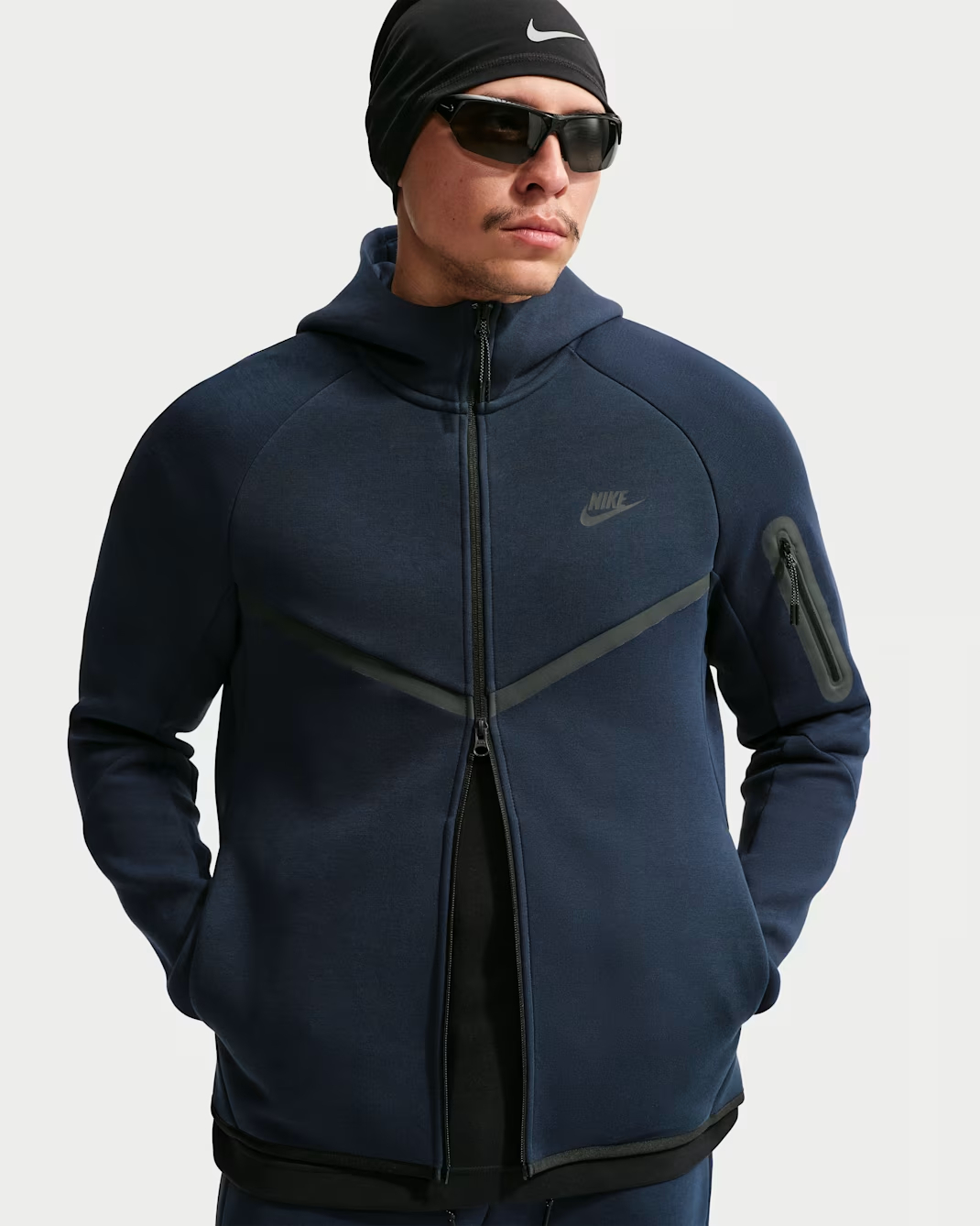 Nittgke Tech Men's Fleece Windrunner Full-Zip Jacket