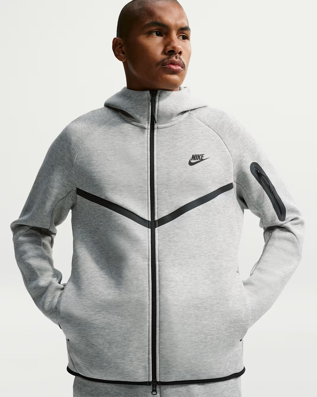 Nittgke Tech Men's Fleece Windrunner Full-Zip Jacket