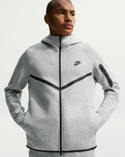 Nittgke Tech Men's Fleece Windrunner Full-Zip Jacket