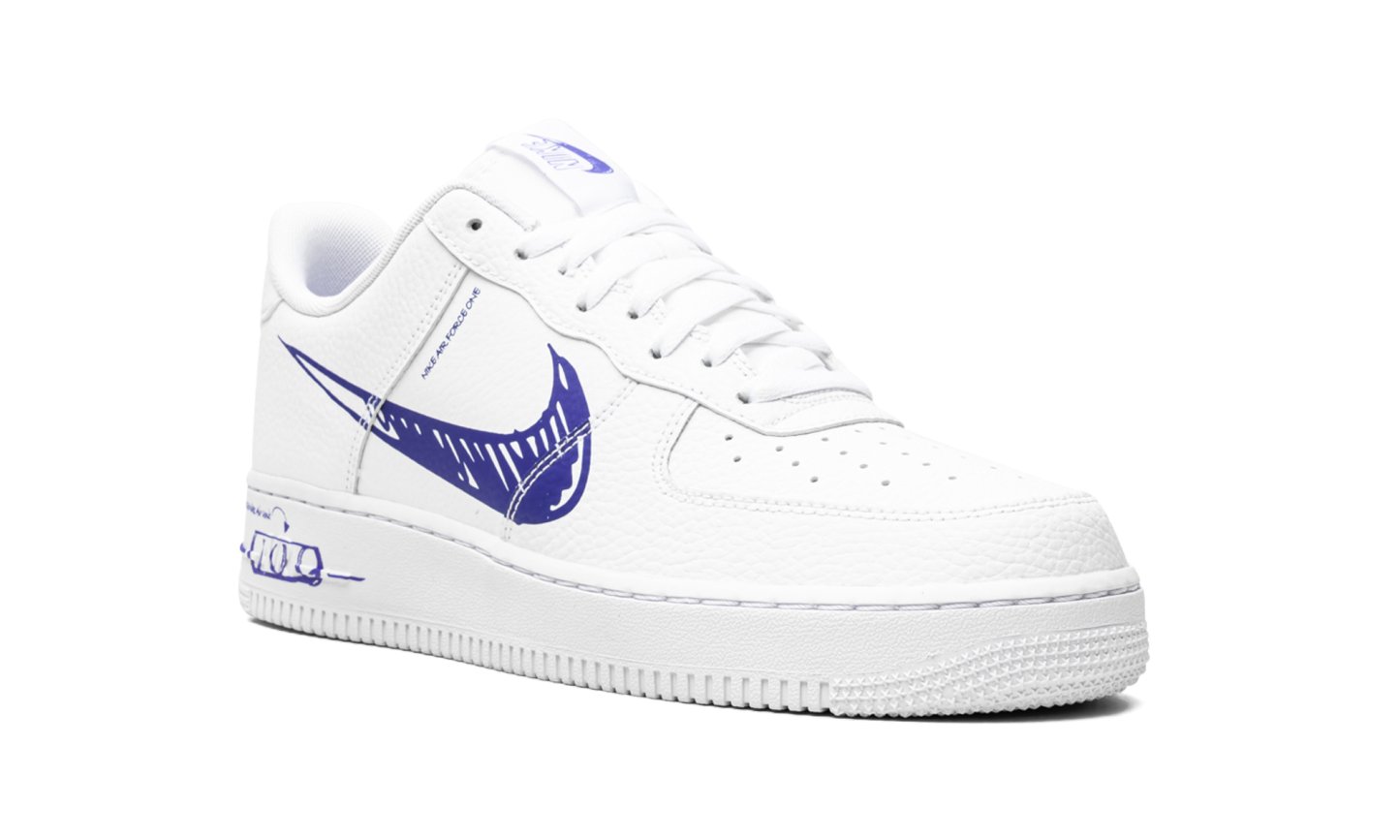 Nittgke Air Force 1 Low Sketch White Royal