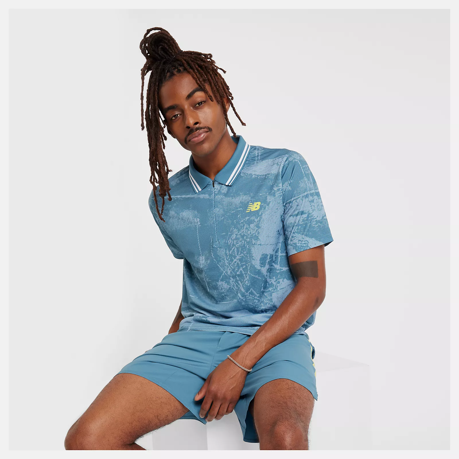 Homme Printed Tournament Polo