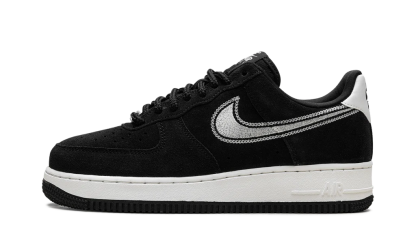 Nittgke Air Force 1 Low '07 LV8 Black Sail Embroidered Swoosh