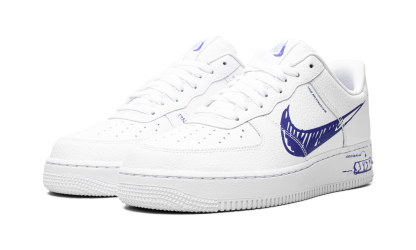 Nittgke Air Force 1 Low Sketch White Royal