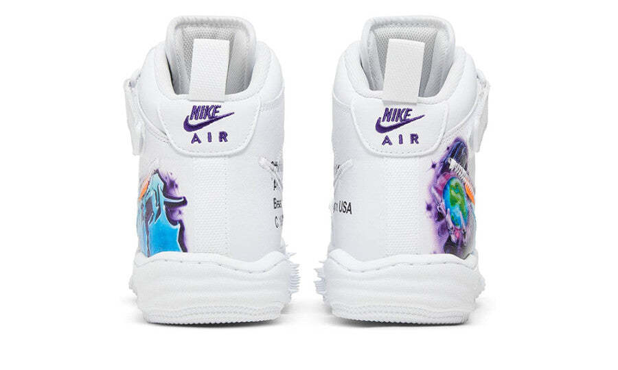 Nittgke Air Force 1 Mid Off-White Graffiti White