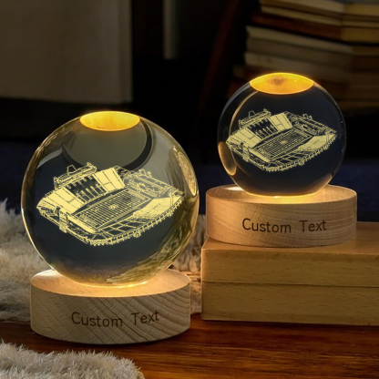 Joan C. Edwards Stadium 3D Spherical Crystal Lamp