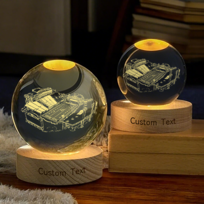 Truist Field 3D Spherical Crystal Lamp