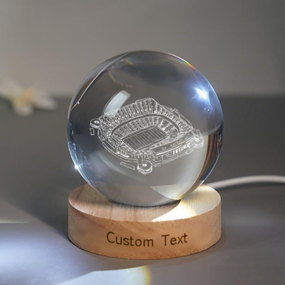 Arrowhead Stadium 3D Spherical Crystal Lamp