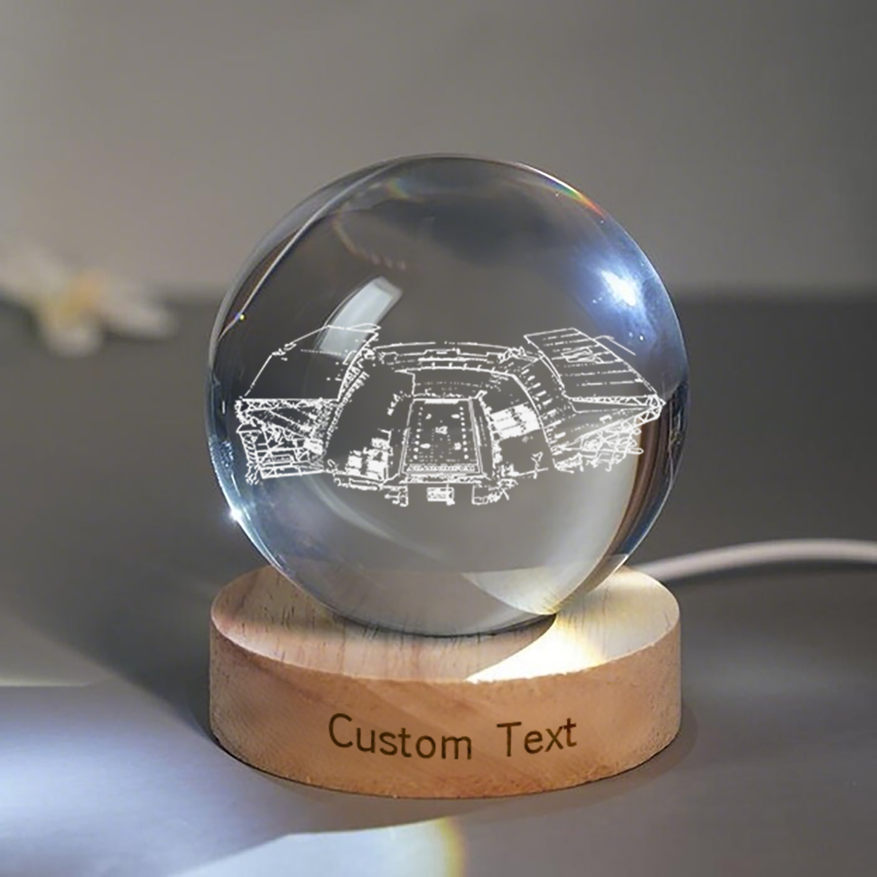 Husky Stadium 3D Spherical Crystal Lamp
