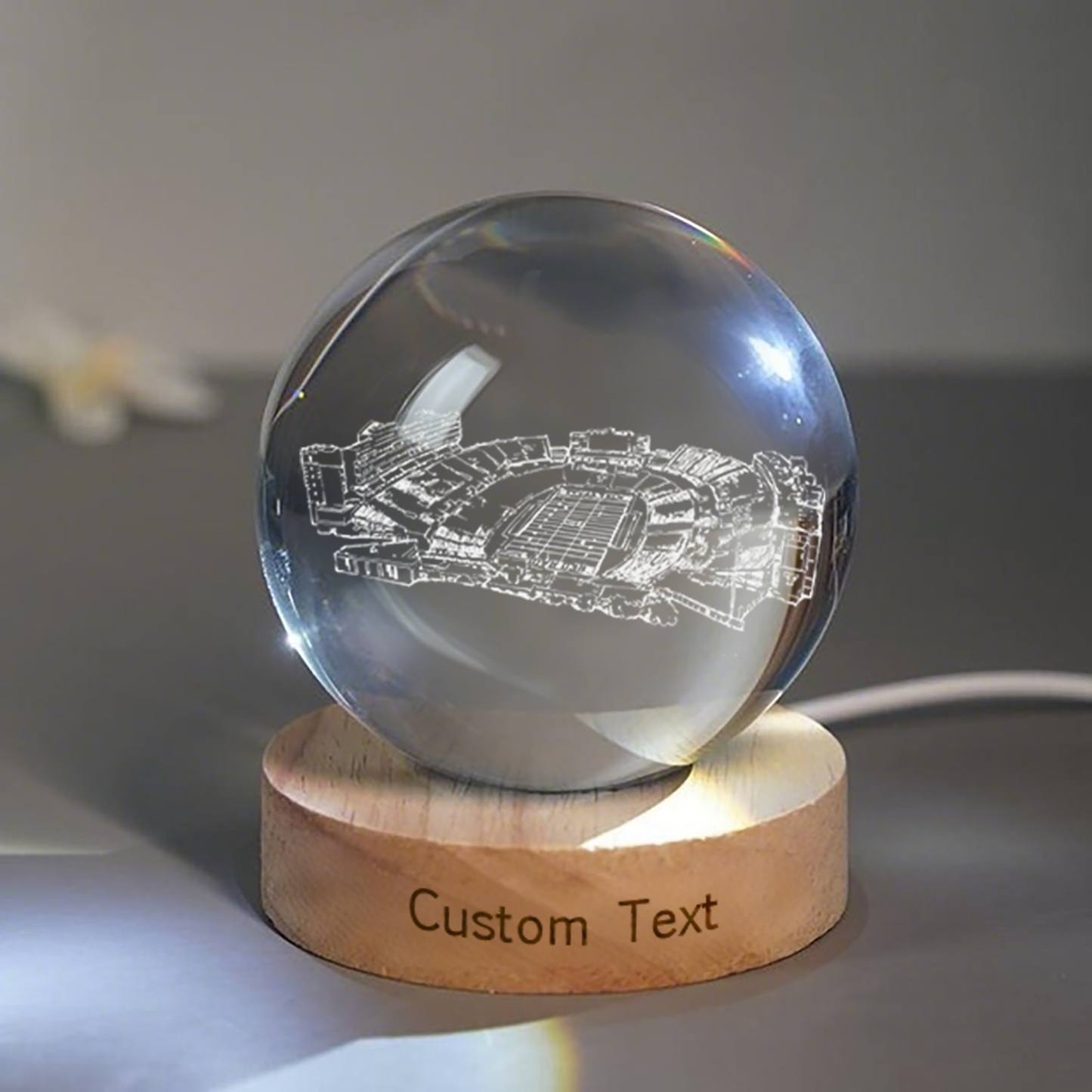 Jones AT&T Stadium 3D Spherical Crystal Lamp