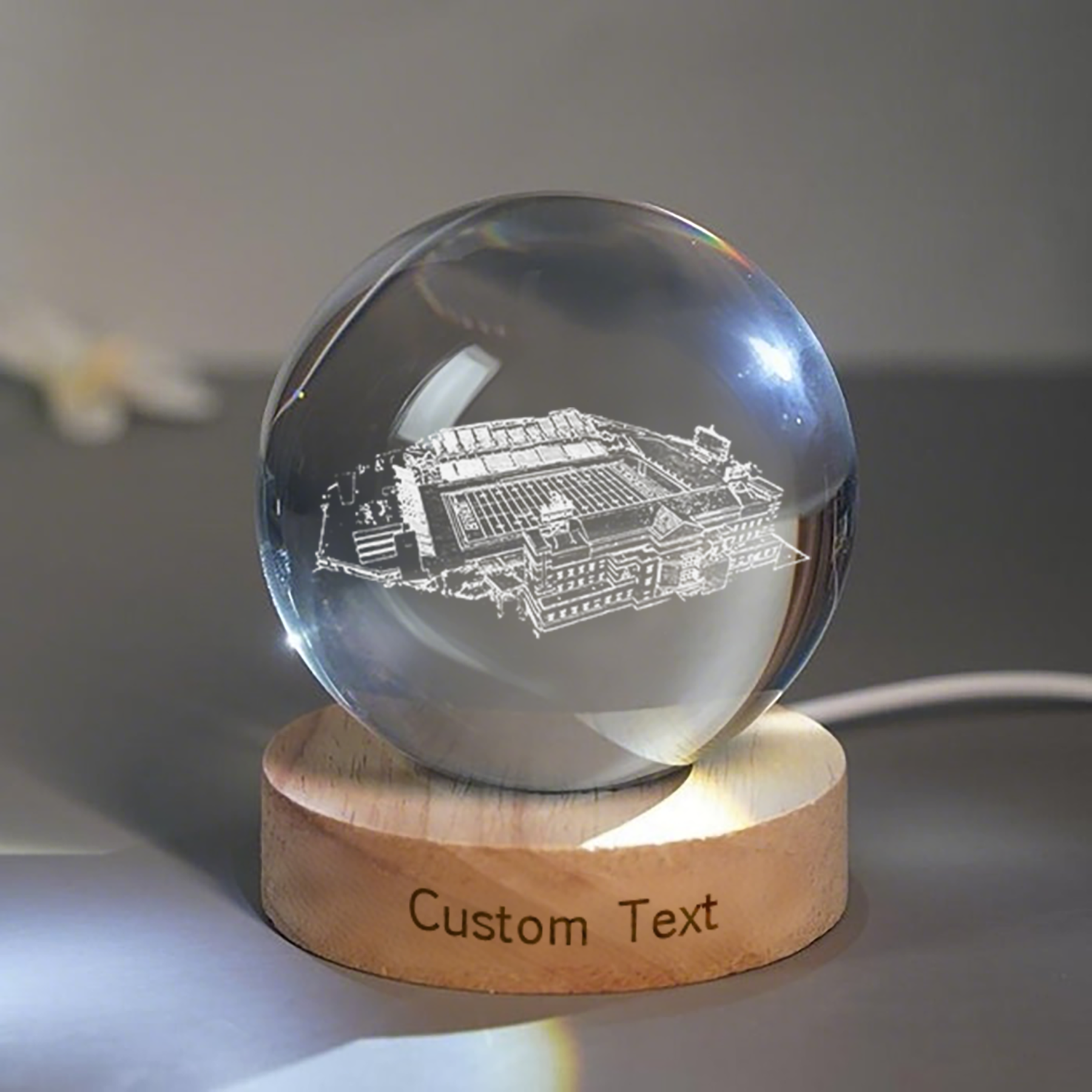 Kidd Brewer Stadium 3D Spherical Crystal Lamp