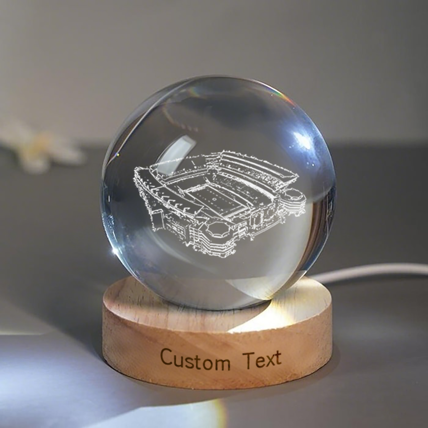 Acrisure Stadium 3D Spherical Crystal Lamp