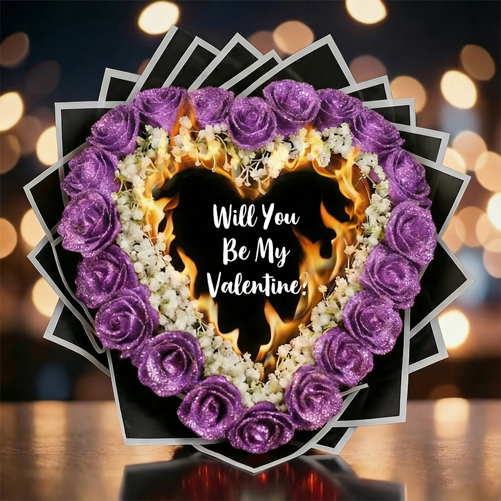 Everlasting Glitter Roses - Burnaway Edition