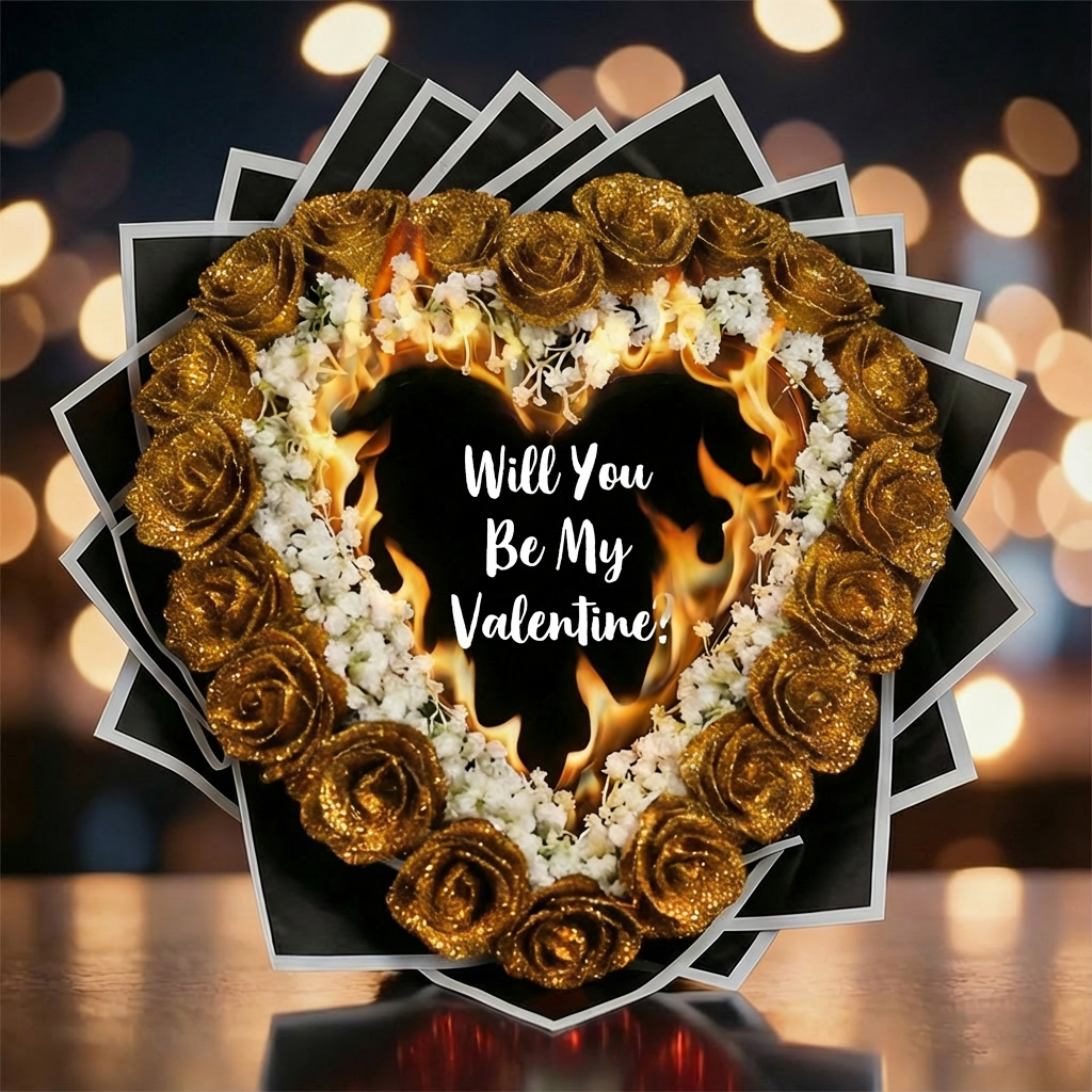 Everlasting Glitter Roses - Burnaway Edition