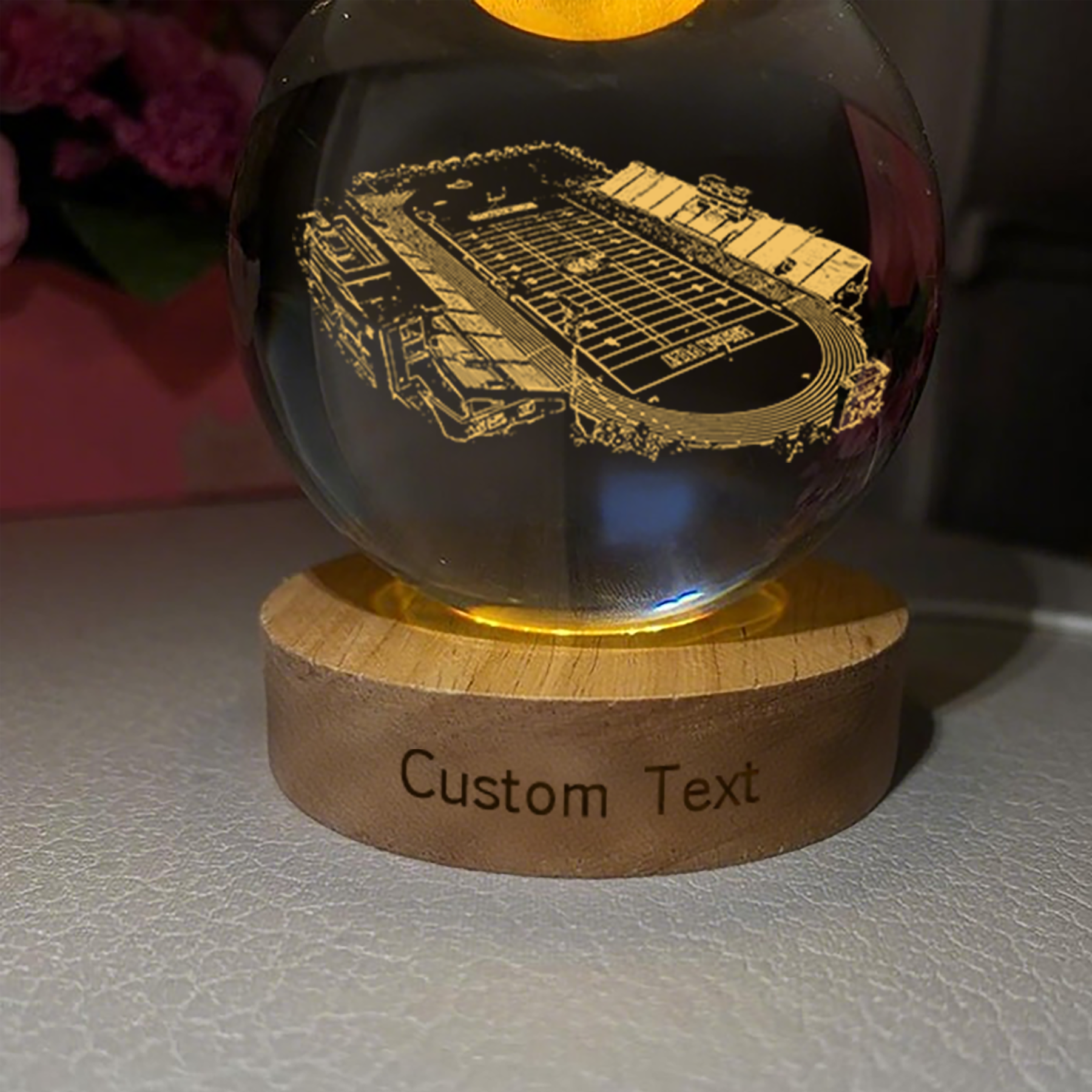 Fortera Stadium 3D Spherical Crystal Lamp