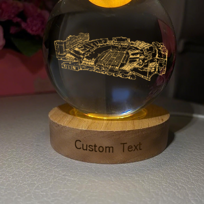Jones AT&T Stadium 3D Spherical Crystal Lamp