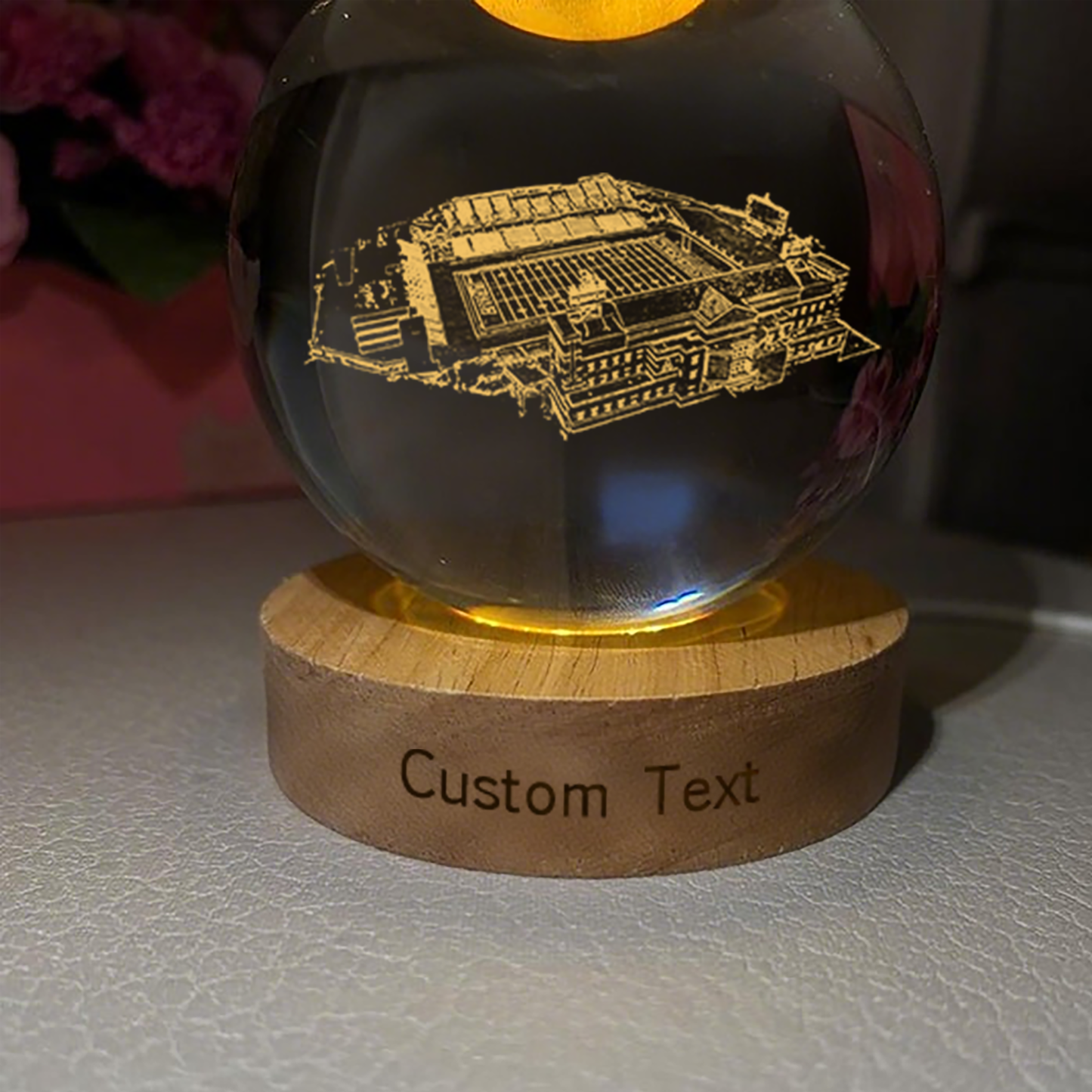 Kidd Brewer Stadium 3D Spherical Crystal Lamp