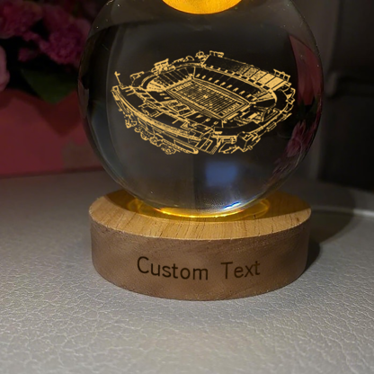 Kroger Field 3D Spherical Crystal Lamp