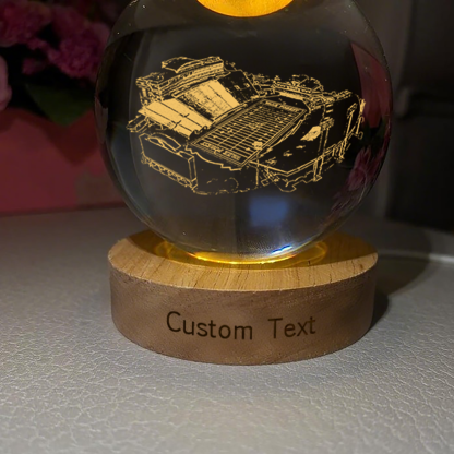 Truist Field 3D Spherical Crystal Lamp