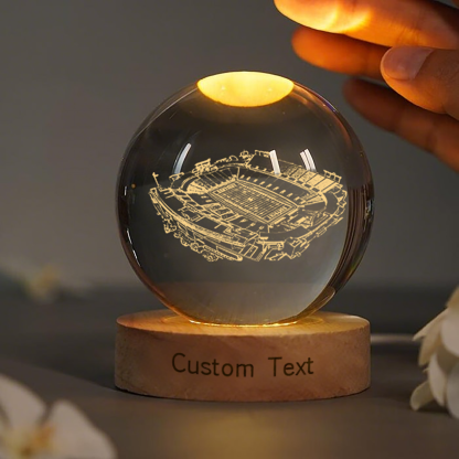 Kroger Field 3D Spherical Crystal Lamp