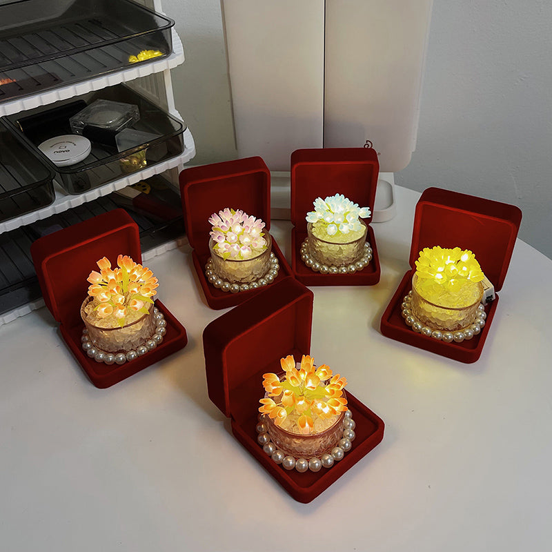 DIY Tulip Potted Night Light Creative Birthday Gifts For Girlfriend