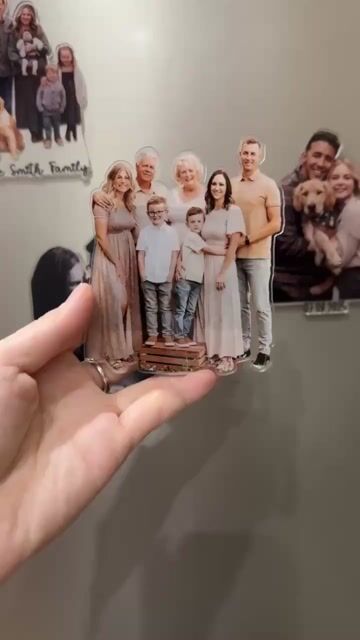 Custom Acrylic Family Photo Magnet, Personalized Family Picture Fridge Magnets