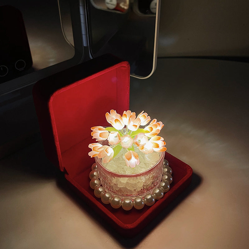 DIY Tulip Potted Night Light Creative Birthday Gifts For Girlfriend