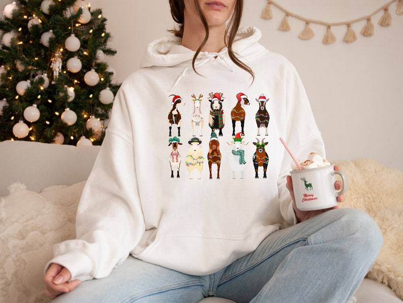Goat Lover Animals Holiday Christmas Sweatshirt