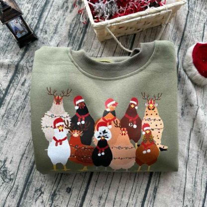 Chicken Farm Animals Ver3 Christmas Sweatshirt