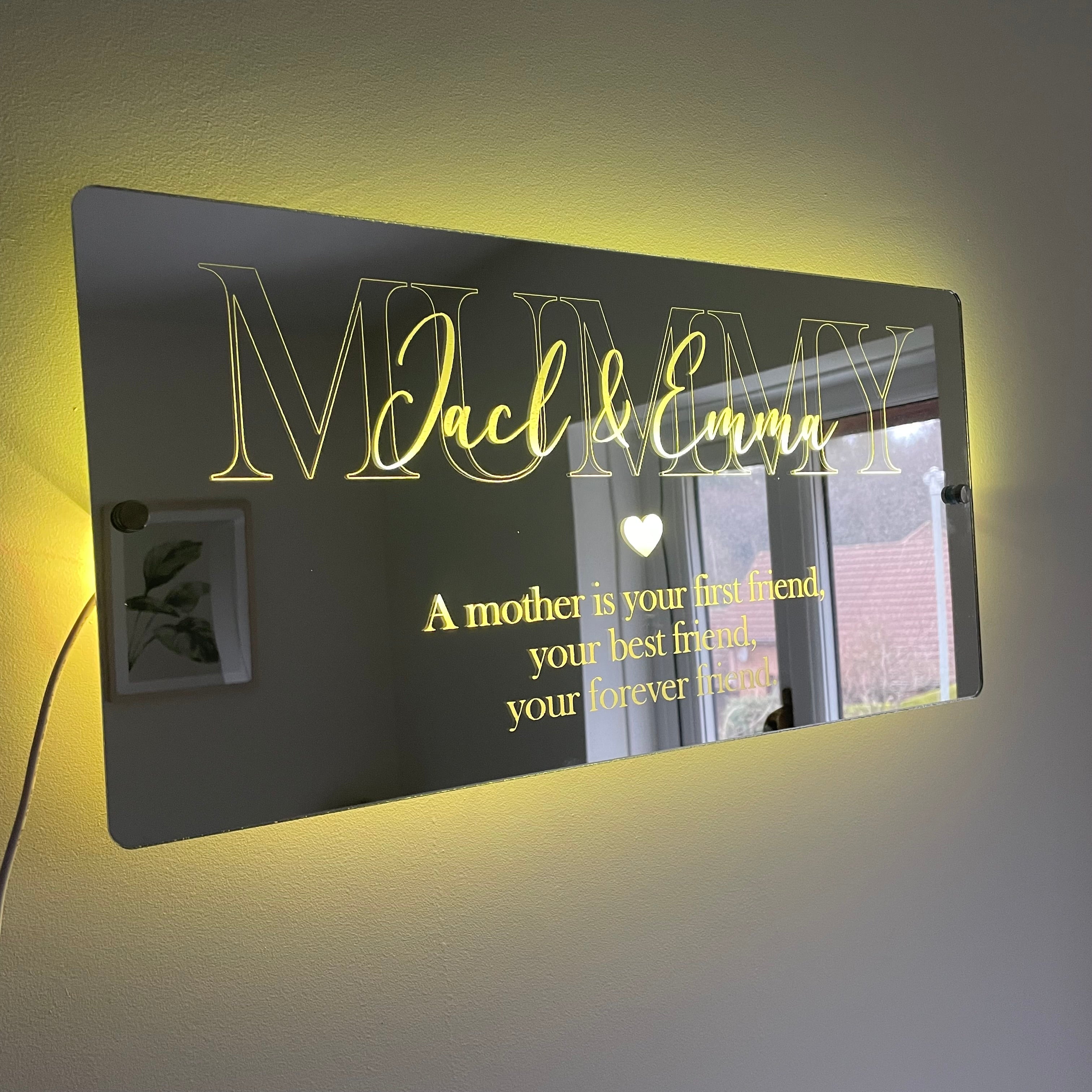 🔥Mother’s Day Sale🔥Personalised Mother’s Day Mirror - Light Up Mirror