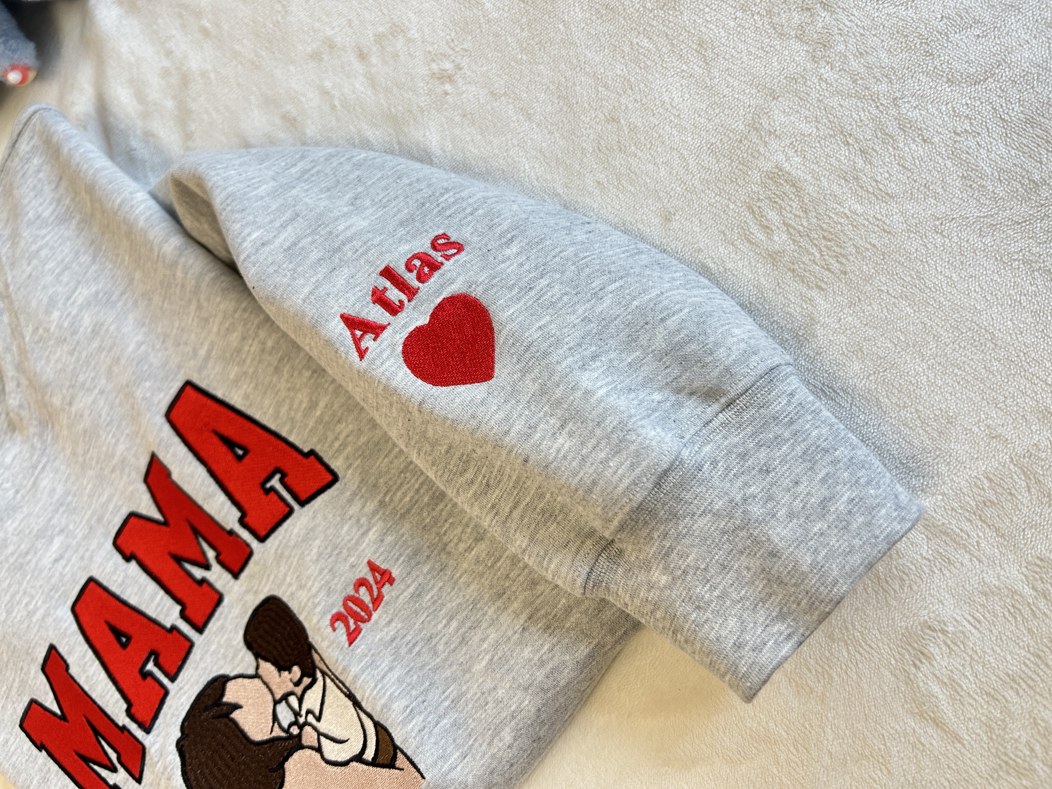 Custom Dad Photo Embroidery with nickname T-shirt/ Sweatshirt /Hoodie
