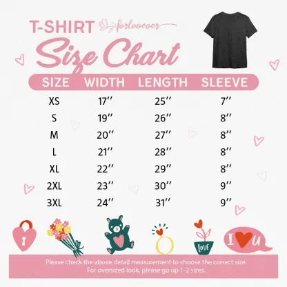 Forlovever Custom Couple Photo Embroidered T-Shirt Sweatshirt Hoodie