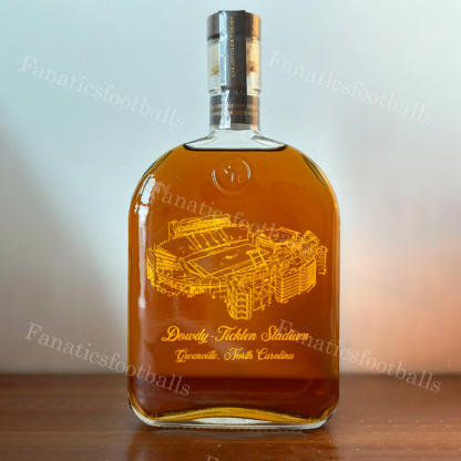 Dowdy-Ficklen Stadium Whiskey Bottles-Gifts For Sports Lovers